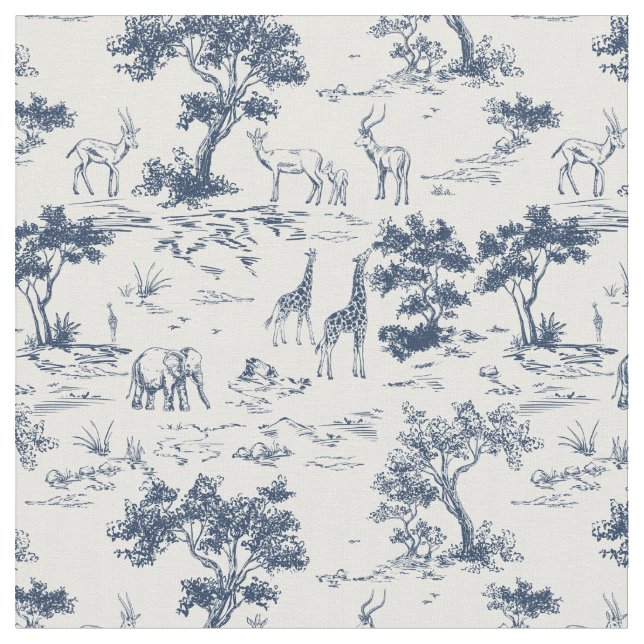 SAVANNAH toile de jouy  Fabric (Close Up)