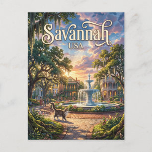 Savannah USA Postcard