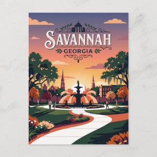 Savannah USA Postcard