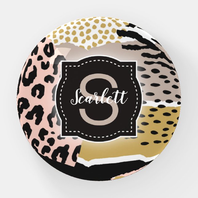 Savannah w/ Custom Monogram & Name Paperweight (Front)