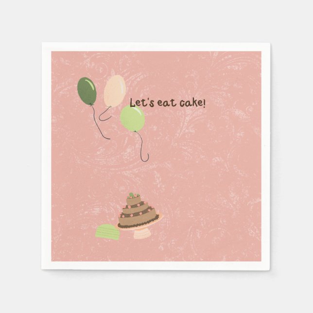 Savannah's Birthday Napkins (Front)