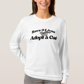 Save 9 Lives Adopt a Cat T-Shirt