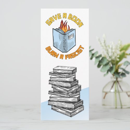 Save a Book Burn a Fascist Bookmark Save The Date