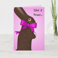Save A Bunny Easter Holiday Card