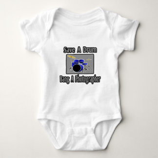 Save a Drum...Bang a Photographer Baby Bodysuit