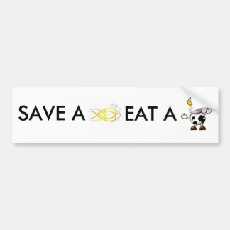 save a fish... bumper sticker