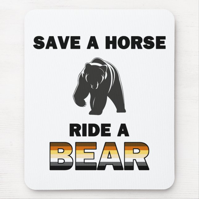 Save A Horse Mouse Pad (Front)