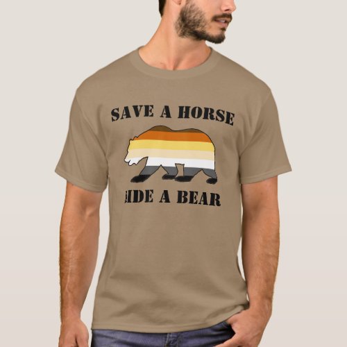 Save A Horse Ride A Bear Gay bear T_Shirt