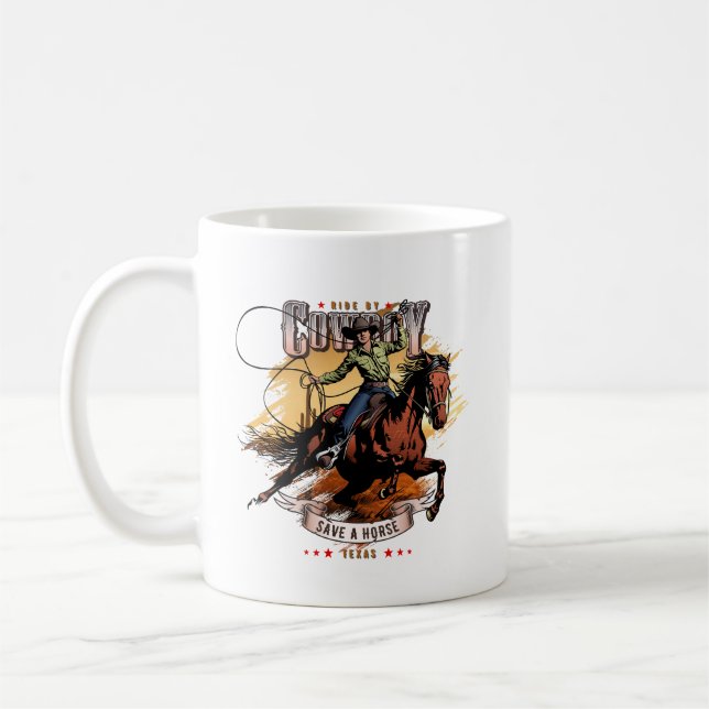 Save A Horse; Ride A Cowboy | #11 Classic Mug (Left)