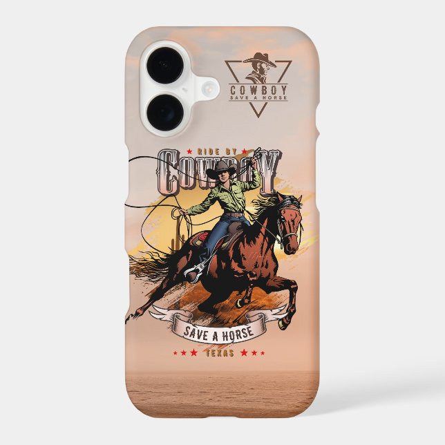 Save A Horse; Ride A Cowboy |  iPhone Case (Back)