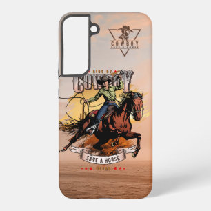 Save A Horse; Ride A Cowboy Samsung Galaxy S22+ Case