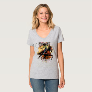 Save A Horse; Ride A Cowboy Women V-Neck T-Shirt