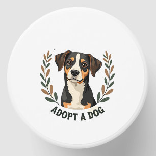 Save A Life Adopt a Dog Vintage Rescue Dog Illustr Mini Candle Favors