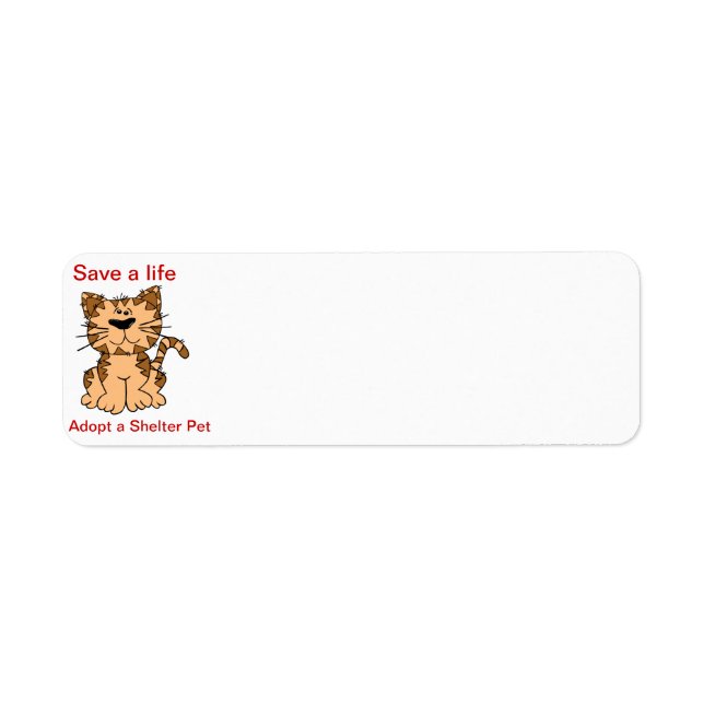 save a life label (Front)