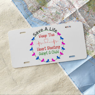 Save A Life License Plate