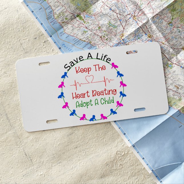 Save A Life License Plate (In Situ)