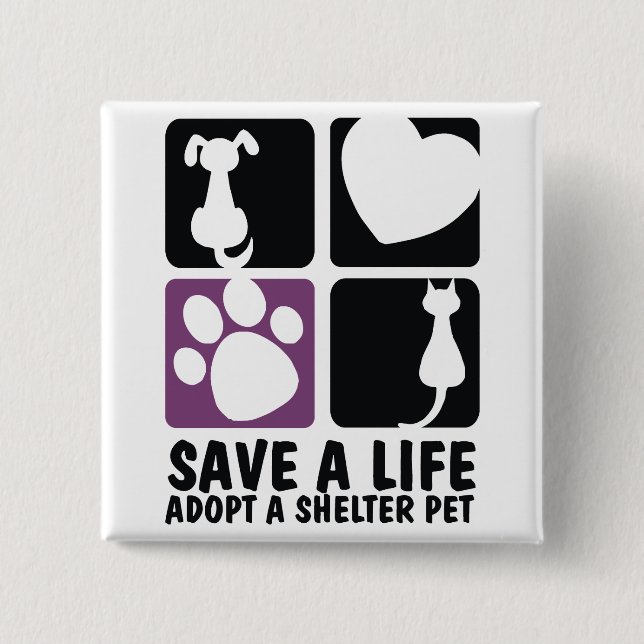 Save A Life Pinback Button (Front)