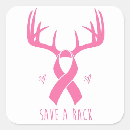 Save a Rack Breast Cancer Support Sticker