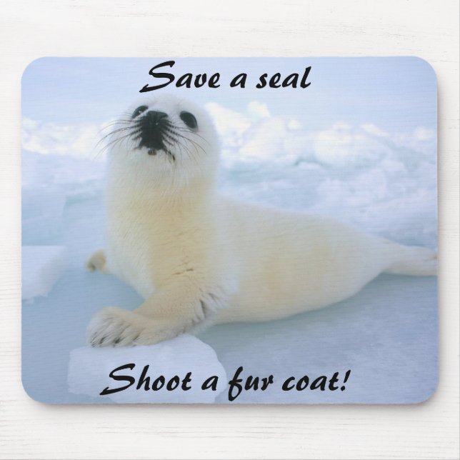 Save a Seal Mousepad (Front)