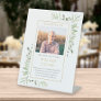 Save A Seat Father Of Bride Photo Greenery Wedding Pedestal Sign