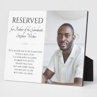 Save A Seat Father of Graduate Graduation Memorial