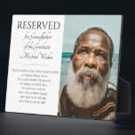 Save A Seat Grandfather of the Graduate Memorial Plaque<br><div class="desc">This elegant Grandfather of the graduate memorial standing plaque, with it's touching poem and a photo of the graduate’s Grandpa, is a beautiful way to remember and pay tribute to him on your graduation day. Place this on the chair he would have sat in at the ceremony or grad party....</div>