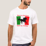 Save a Stallion Ride an Italian Mens T-Shirt | Zazzle