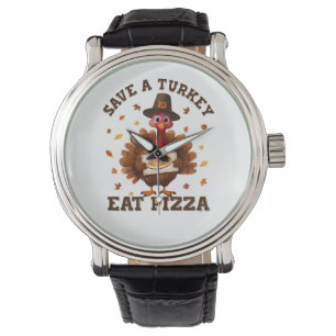 Save a Turkey Eat Pizza – Funny Thanksgiving Pizza Watch