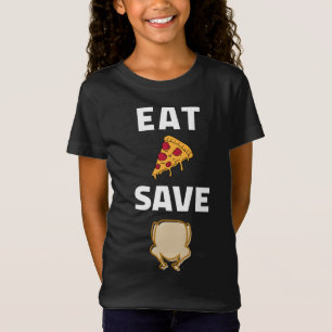 Save A Turkey Eat Pizza Funny Thanksgiving T-Shirt