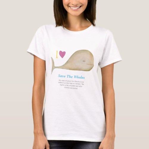 Save a Whale Save a Planet T_Shirt