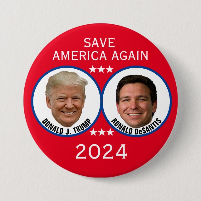 Save America Again 2024 Button (Front)