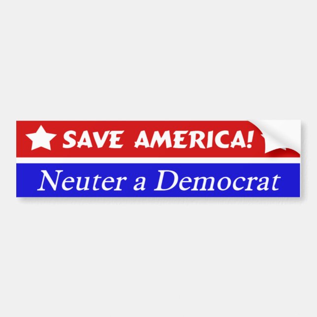 Save America Bumper Sticker (Front)
