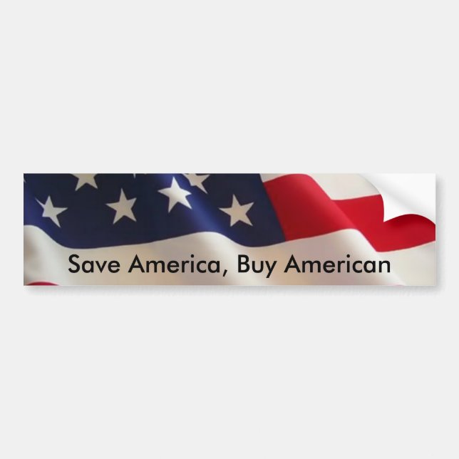 Save America, Buy American Bumper Sticker (Front)