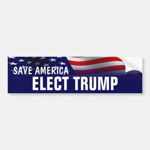 Save America  _ Elect Donald Trump Bumper Sticker