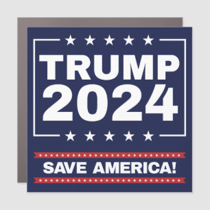 Save America! Pro-Trump 2024 Car Magnet