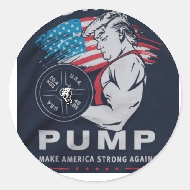 save america strong classic round sticker (Front)