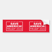 Save America Trump 2024 Bumper Sticker (Front)