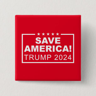 Save America Trump 2024 Button