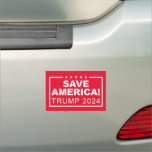 Save America Trump 2024 Car Magnet
