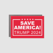 Save America Trump 2024 Car Magnet (Front)