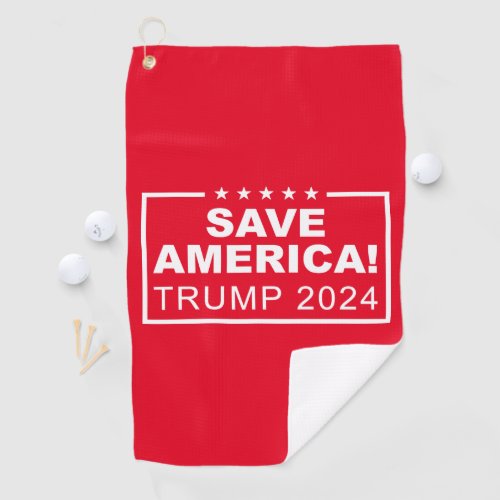 Save America Trump 2024 Golf Towel