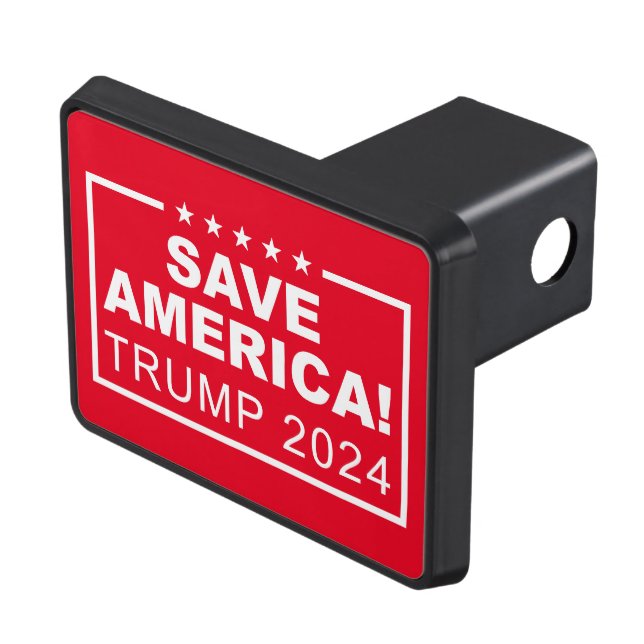 Save America Trump 2024 Hitch Cover (Top Right)
