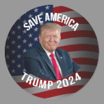 Save America Trump 2024 President Donald J. Trump Classic Round Sticker