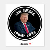 Save America Trump 2024 President Donald J. Trump Sticker (Sheet)