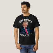 Save America Trump 2024 President Donald J. Trump T-Shirt (Front Full)