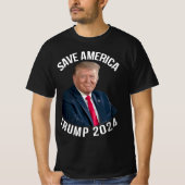Save America Trump 2024 President Donald J. Trump T-Shirt (Front)