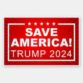 Save America Trump 2024  Sticker (Front)