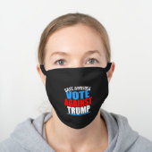 Save America Vote Against Trump Black Cotton Face Mask | Zazzle