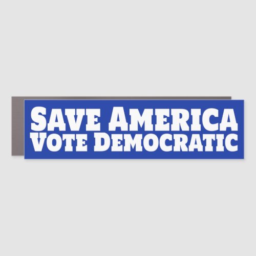 Save America Vote Democratic Car Magnet