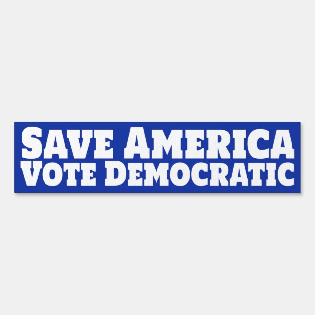 Save America Vote Democratic Sign (Back)